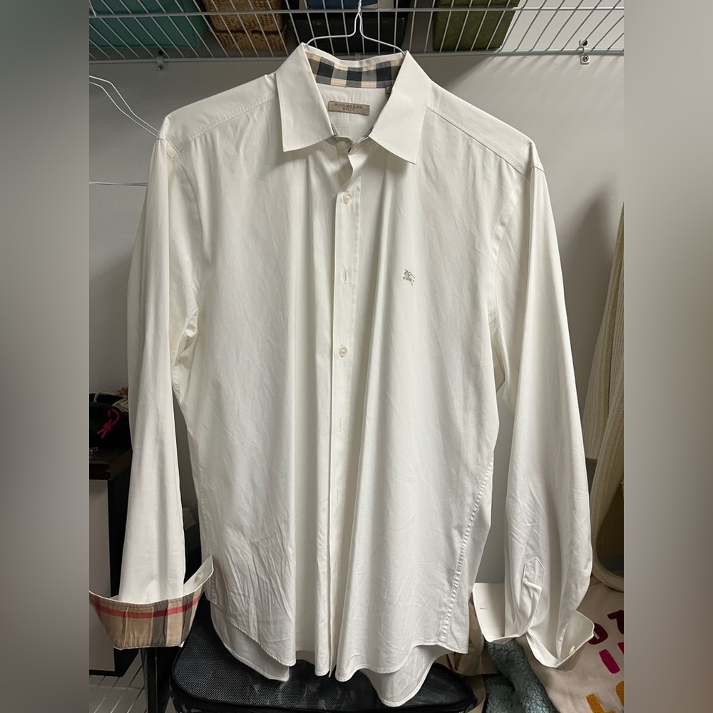 Burberry Classic White Dress Shirt